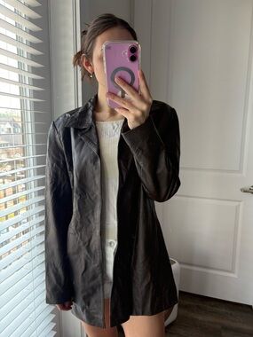 Women's Chocolate Brown Leather Jacket